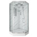 Душевой поддон Niagara Luxe 7701DM 90х90, Трапеция, Серебро, Акрил, Стекло прозрачное
