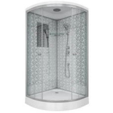 Душевой поддон Niagara Luxe 7701W 90х90, Четверть круга, Серебро, Акрил, Стекло прозрачное