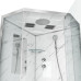 Душевой поддон Niagara Luxe 7702DM 100х100, Трапеция, Серебро, Акрил, Стекло прозрачное