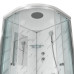 Душевой поддон Niagara Luxe 7702M 100х100, Четверть круга, Серебро, Акрил, Стекло прозрачное