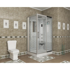 Душевой поддон Niagara Luxe 7711WR 90х120, Прямоугольная, Серебро, Акрил, Стекло прозрачное