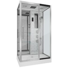 Душевой поддон Niagara Luxe 7713WL 82х120, Прямоугольная, Серебро, Акрил, Стекло прозрачное