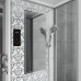 Душевой поддон Niagara Luxe 7713WR 82х120, Прямоугольная, Серебро, Акрил, Стекло прозрачное