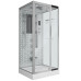 Душевой поддон Niagara Luxe 7714W 100х90, Прямоугольная, Серебро, Акрил, Стекло прозрачное