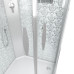 Душевой поддон Niagara Luxe 7715WBK 90х90, Четверть круга, Серебро, Акрил, Стекло прозрачное
