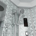 Душевой поддон Niagara Luxe 7744W 120х120, Четверть круга, Серебро, Акрил, Стекло прозрачное