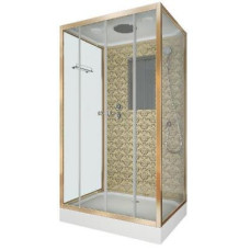 Душевой поддон Niagara Luxe 7772QG 120х90, Прямоугольная, Золото, Акрил, Стекло прозрачное