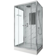 Душевой поддон Niagara Luxe 7772QM 120х90, Прямоугольная, Серебро, Акрил, Стекло прозрачное