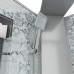 Душевой поддон Niagara Luxe 7799WBK 90х90, Трапеция, Серебро, Акрил, Стекло прозрачное