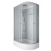 Душевая кабина Niagara Eco E120/80/26L/MT 120х80, Средний поддон, Раздвижная, Стекло матовое, Асимметричная, Левая, Хром матовый