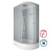 Душевая кабина Niagara Eco E120/80/26L/MT 120х80, Средний поддон, Раздвижная, Стекло матовое, Асимметричная, Левая, Хром матовый