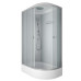 Душевая кабина Niagara Eco E120/80/26L/MT 120х80, Средний поддон, Раздвижная, Стекло матовое, Асимметричная, Левая, Хром матовый