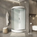 Душевая кабина Niagara Light L90/17 90х90, Хром матовый, Стекло прозрачное, Четверть круга, Акрил