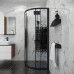 Душевое ограждение Niagara Eco NG-1003-14BLACK 80х80, Черный матовый, Раздвижные, Стекло мозаика, Четверть круга Душевое ограждение Niagara Eco NG-1003-14BLACK 80х80, Черный матовый, Раздвижные, Стекло мозаика, Четверть круга