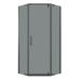 Душевое ограждение Niagara Eco NG-1009-14DT 90х90, Распашная, Стекло тонированное, Трапеция, Черный матовый Душевое ограждение Niagara Eco NG-1009-14DT 90х90, Распашная, Стекло тонированное, Трапеция, Черный матовый