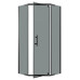 Душевое ограждение Niagara Eco NG-1009-14DT 90х90, Распашная, Стекло тонированное, Трапеция, Черный матовый Душевое ограждение Niagara Eco NG-1009-14DT 90х90, Распашная, Стекло тонированное, Трапеция, Черный матовый