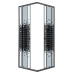 Душевое ограждение Niagara Eco NG-1010-14QBLACK 100х100, Черный матовый, Раздвижные, Стекло мозаика, Квадратная