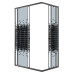 Душевое ограждение Niagara Eco NG-1012-14QBLACK 120х80, Черный матовый, Раздвижные, Стекло мозаика, Прямоугольная