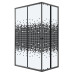 Душевое ограждение Niagara Eco NG-1012-14QBLACK 120х80, Черный матовый, Раздвижные, Стекло мозаика, Прямоугольная
