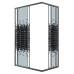 Душевое ограждение Niagara Eco NG-1018-14QBLACK 100х80, Черный матовый, Раздвижные, Стекло мозаика, Прямоугольная
