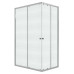 Душевое ограждение Niagara Eco NG-1018-14QMT 100х80, Хром матовый, Раздвижные, Стекло матовый, Прямоугольная