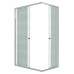 Душевое ограждение Niagara Eco NG-1018-14QMT 100х80, Хром матовый, Раздвижные, Стекло матовый, Прямоугольная