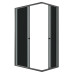 Душевое ограждение Niagara Eco NG-1018-14QT 100х80, Черный матовый, Раздвижные, Стекло тонированный, Прямоугольная