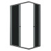 Душевое ограждение Niagara Eco NG-1118-14QT 110х80, Черный матовый, Раздвижные, Стекло тонированный, Прямоугольная