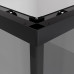 Душевая дверь Niagara Nova NG-2828-34BLACK 80х80, Черный матовый, Раздвижные, Стекло тонированный, Квадратная, Закаленное стекло