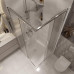 Душевая дверь Niagara Nova NG-3622-34 80х80, Хром, Раздвижные, Стекло шиншилла, Квадратная, Закаленное стекло