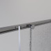 Душевая дверь Niagara Nova NG-3622-34 80х80, Хром, Раздвижные, Стекло шиншилла, Квадратная, Закаленное стекло