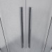 Душевая дверь Niagara Nova NG-3624-34 100х100, Хром, Раздвижные, Стекло шиншилла, Квадратная, Закаленное стекло