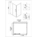 Душевая дверь Niagara Nova NG-42-9AG-A80G 90х80, Золото, Раздвижные, Стекло прозрачное, Прямоугольная, Закаленное стекло