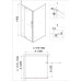 Душевая дверь Niagara Nova NG-43-12AG 120х195, Распашная, Стекло прозрачное, В нишу, Золото