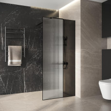 Душевая перегородка Niagara Nova NG-481-10FBLACK 100х200, Стекло матовое, Черный матовый