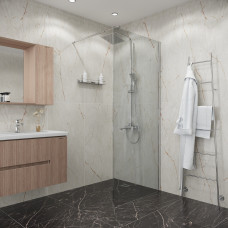 Душевая перегородка Niagara Eco NG-531-90 90х190, Стекло прозрачное, Хром глянцевый
