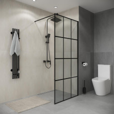 Душевая перегородка Niagara Eco NG-552-70BLACK 70х190, Стекло прозрачное, Черный матовый