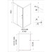 Душевая дверь Niagara Nova NG-63-11A-A70 110х70, Хром, Распашные, Стекло прозрачное, Прямоугольная, Не идет в комплекте
