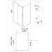 Душевая дверь Niagara Nova NG-63-11A-A80 110х80, Хром, Распашные, Стекло прозрачное, Прямоугольная, Не идет в комплекте