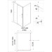 Душевая дверь Niagara Nova NG-63-11A-A90 110х90, Хром, Распашные, Стекло прозрачное, Прямоугольная, Не идет в комплекте