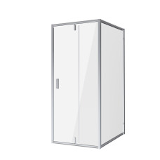 Душевая дверь Niagara Nova NG-63-8A-A100 80х100, Хром, Распашные, Стекло прозрачное, Прямоугольная, Не идет в комплекте