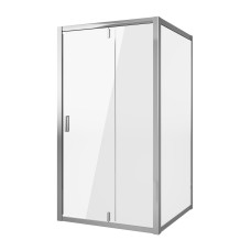 Душевая дверь Niagara Nova NG-63-9A-A100 90х100, Хром, Распашные, Стекло прозрачное, Прямоугольная, Не идет в комплекте