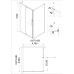 Душевая дверь Niagara Nova NG-63-9A-A70 90х70, Хром, Распашные, Стекло прозрачное, Прямоугольная, Не идет в комплекте