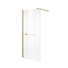 Душевая перегородка Niagara Nova NG-641-10GOLD 100х195, Стекло прозрачное, Золото