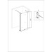 Душевая перегородка Niagara Nova NG-644-90GOLD 90х195, Стекло прозрачное, Золото