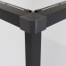 Душевая дверь Niagara Nova NG-6823-34BLACK 90х90, Черный матовый, Раздвижные, Стекло прозрачное, Квадратная, Закаленное стекло