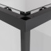 Душевая дверь Niagara Nova NG-6828-34BLACK 80х80, Черный матовый, Раздвижные, Стекло прозрачное, Квадратная, Закаленное стекло