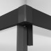Душевая дверь Niagara Nova NG-6835-34BLACK 100х100, Черный матовый, Раздвижные, Стекло прозрачное, Квадратная, Закаленное стекло