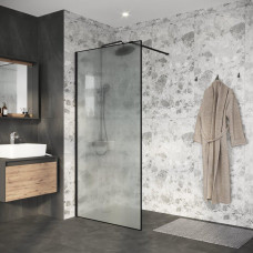 Душевая перегородка Niagara Nova NG-781-12BLACK 120х200, Стекло матовое, Черный матовый