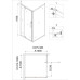 Душевая дверь Niagara Nova NG-83-11AB-A100B 110х100, Черный матовый, Распашные, Стекло прозрачное, Прямоугольная, Не идет в комплекте Душевая дверь Niagara Nova NG-83-11AB-A100B 110х100, Черный матовый, Распашные, Стекло прозрачное, Прямоугольная, Не идет в комплекте